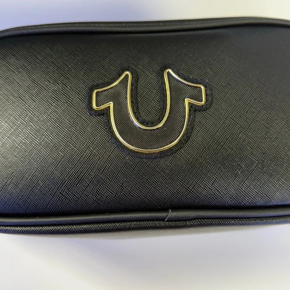 True Religion Black Toiletry Travel Bag NWT